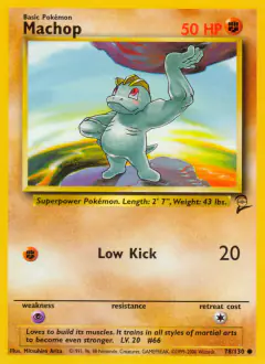Machop Common card from Base Set 2
