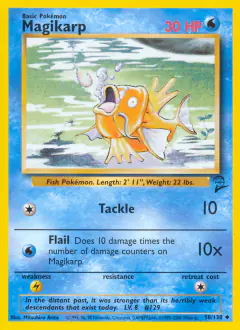 Magikarp Uncommon card from Base Set 2