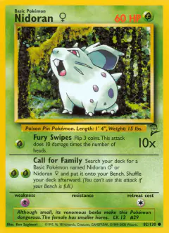 Nidoran ♀ Common card from Base Set 2