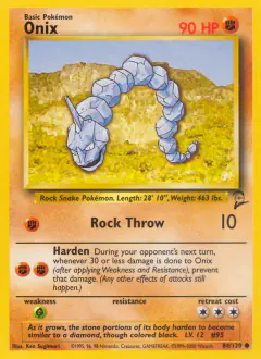 Onix Common card from Base Set 2