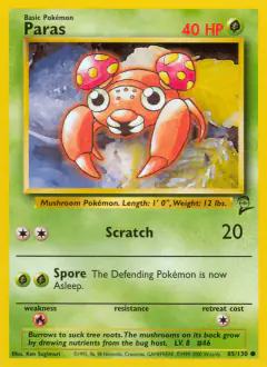 Paras Common card from Base Set 2