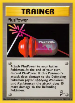 PlusPower Uncommon card from Base Set 2