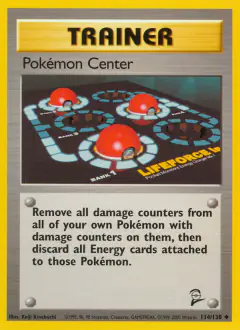 Pokémon Center Uncommon card from Base Set 2