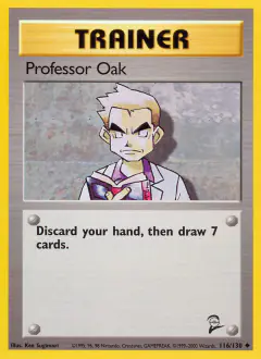 Professor Oak Uncommon card from Base Set 2