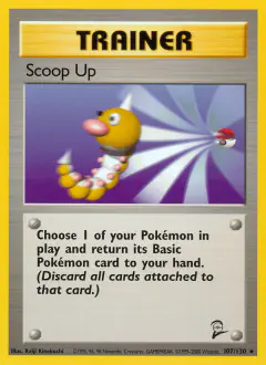 Scoop Up Rare card from Base Set 2