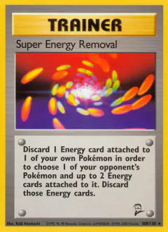 Super Energy Removal Rare card from Base Set 2