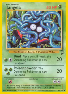 Tangela Common card from Base Set 2