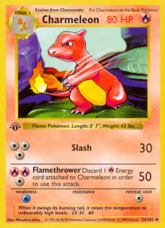 Charmeleon Uncommon card from Base Set