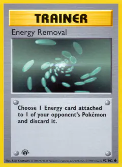 Energy Removal Common card from Base Set