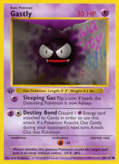 Gastly Common card from Base Set