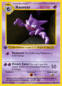 Haunter Uncommon card from Base Set