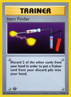 Item Finder Rare card from Base Set
