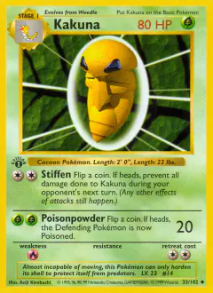 Kakuna Uncommon card from Base Set