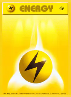 Lightning Energy Promo and other card from Base Set