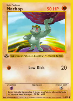 Machop Common card from Base Set