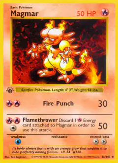 Magmar Uncommon card from Base Set