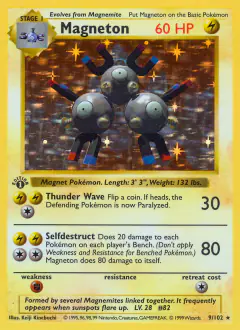 Magneton Rare Holo card from Base Set