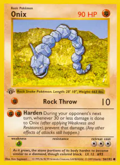 Onix Common card from Base Set