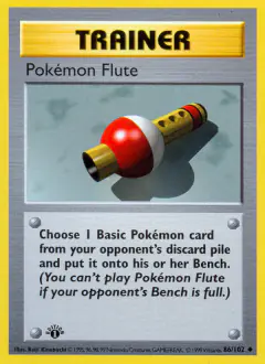 Pokémon Flute Uncommon card from Base Set