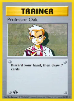 Professor Oak Uncommon card from Base Set