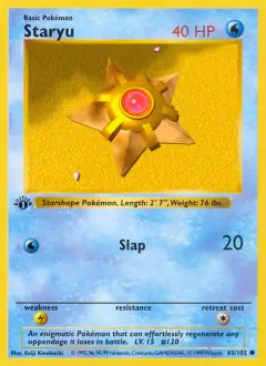 Staryu Common card from Base Set