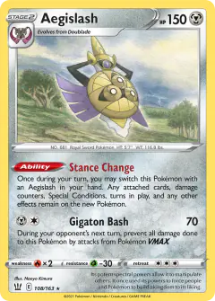 Aegislash Rare card from Battle Styles