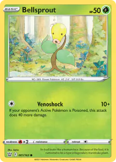 Bellsprout Common card from Battle Styles