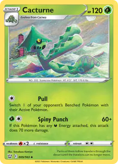 Cacturne Uncommon card from Battle Styles