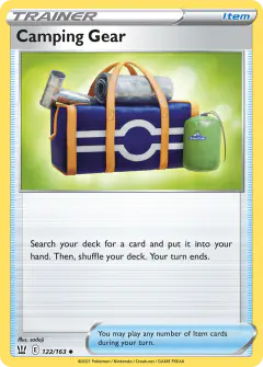 Camping Gear Uncommon card from Battle Styles