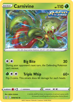 Carnivine Uncommon card from Battle Styles