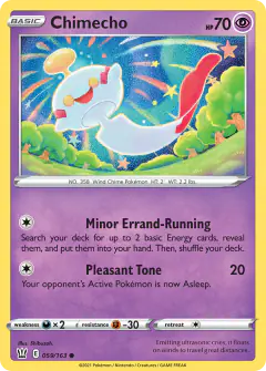 Chimecho Common card from Battle Styles