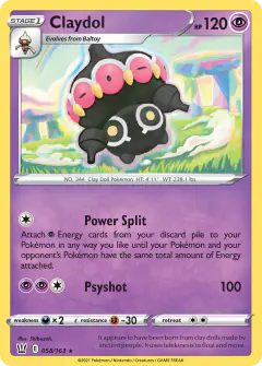 Claydol Rare card from Battle Styles