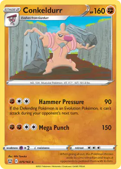 Conkeldurr Rare card from Battle Styles