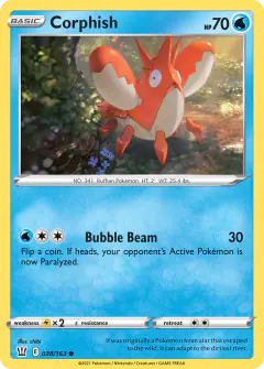 Corphish Common card from Battle Styles