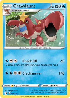 Crawdaunt Uncommon card from Battle Styles
