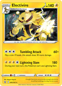 Electivire Rare card from Battle Styles
