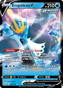 Empoleon V Rare Holo V card from Battle Styles