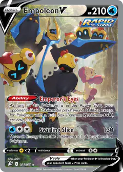 Empoleon V Rare Ultra card from Battle Styles