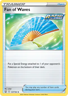 Fan of Waves Uncommon card from Battle Styles