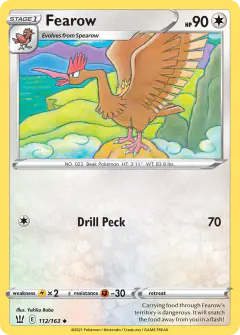 Fearow Uncommon card from Battle Styles