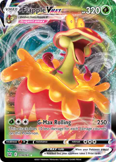 Flapple VMAX Rare Holo VMAX card from Battle Styles