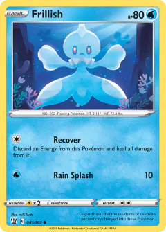Frillish Common card from Battle Styles