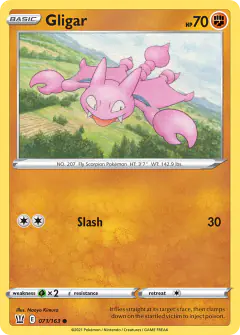 Gligar Common card from Battle Styles