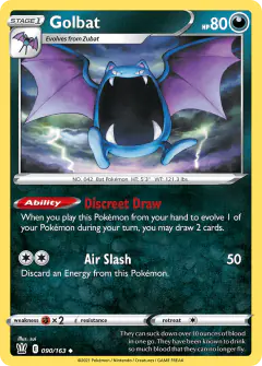 Golbat Uncommon card from Battle Styles