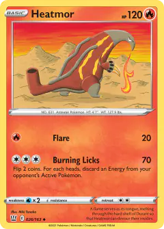 Heatmor Uncommon card from Battle Styles