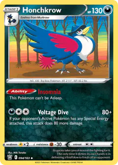 Honchkrow Uncommon card from Battle Styles