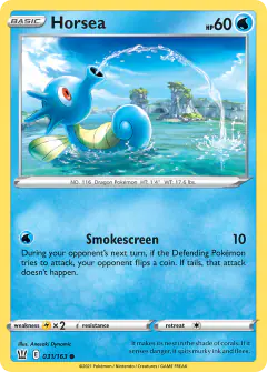 Horsea Common card from Battle Styles