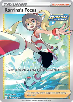 Korrina's Focus Rare Ultra card from Battle Styles