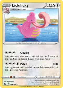 Lickilicky Rare card from Battle Styles