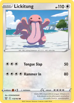 Lickitung Common card from Battle Styles